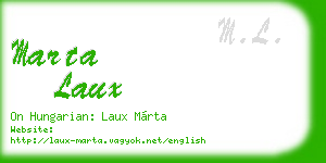 marta laux business card