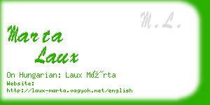 marta laux business card